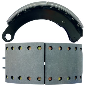 Genuine Lined Brake Shoe - 1 x SAF Shoe with Roller - 420 x 180mm